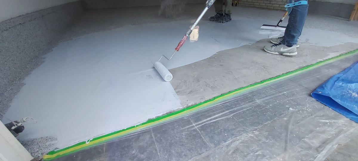 Sapphire Home Upgrades resin flooring installation